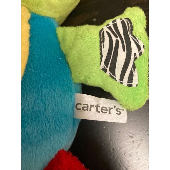 Carter's Sassy Plush Peek-A-Boo Frog Toy With Teether Rattle & Mirror For Infant - Picture 7 of 8